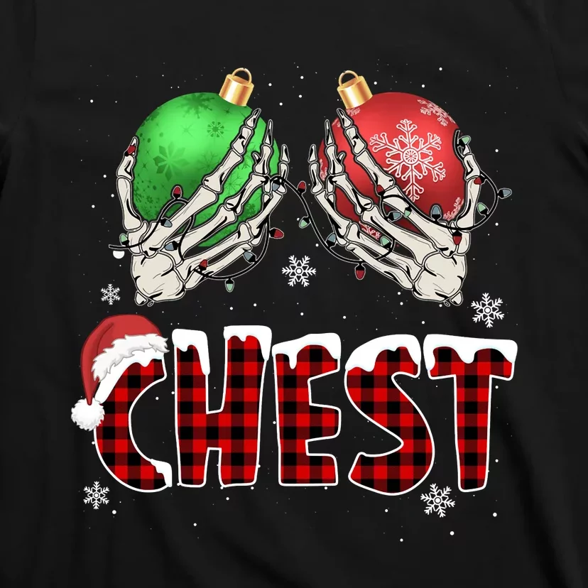 Chest Nuts Christmas Chestnuts Xmas Couple Matching Costume T-Shirt