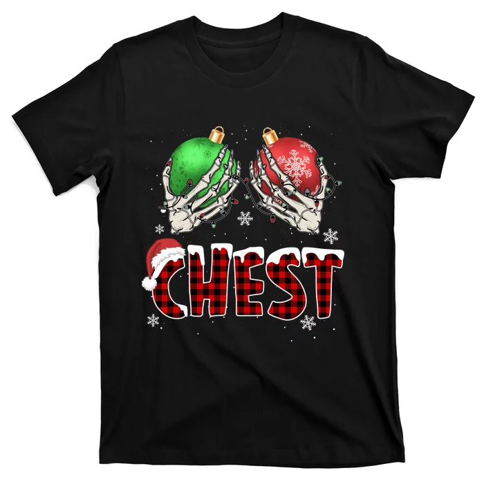 Chest Nuts Christmas Chestnuts Xmas Couple Matching Costume T-Shirt