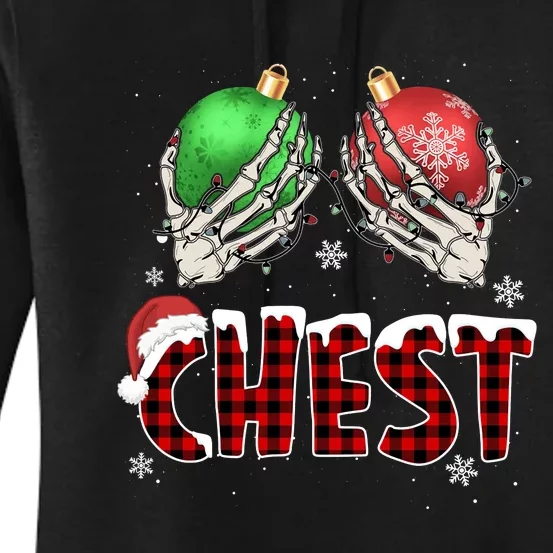 Chest Nuts Christmas Chestnuts Xmas Couple Matching Costume Women's Pullover Hoodie