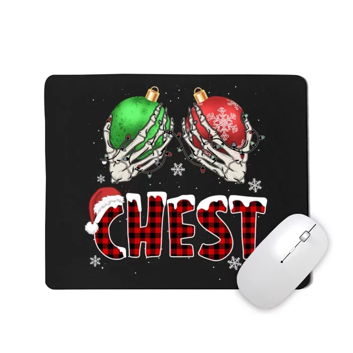 Chest Nuts Christmas Chestnuts Xmas Couple Matching Costume Mousepad