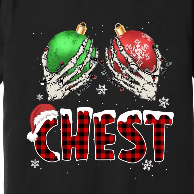 Chest Nuts Christmas Chestnuts Xmas Couple Matching Costume Premium T-Shirt