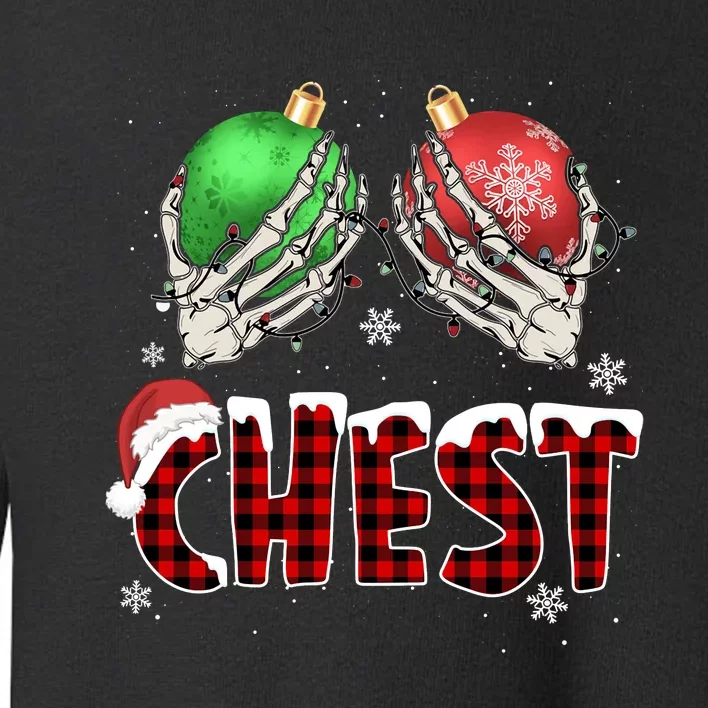 Chest Nuts Christmas Chestnuts Xmas Couple Matching Costume Toddler Sweatshirt