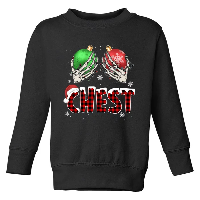 Chest Nuts Christmas Chestnuts Xmas Couple Matching Costume Toddler Sweatshirt