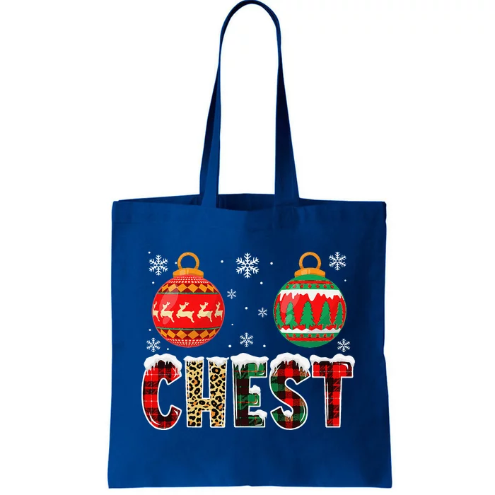 Chest Nuts Couples Christmas Chestnuts Matching Funny Tote Bag