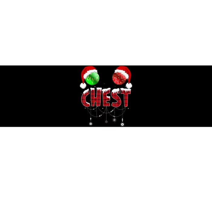 Chest Nuts Christmas Funny Matching Couple Chestnuts Bumper Sticker