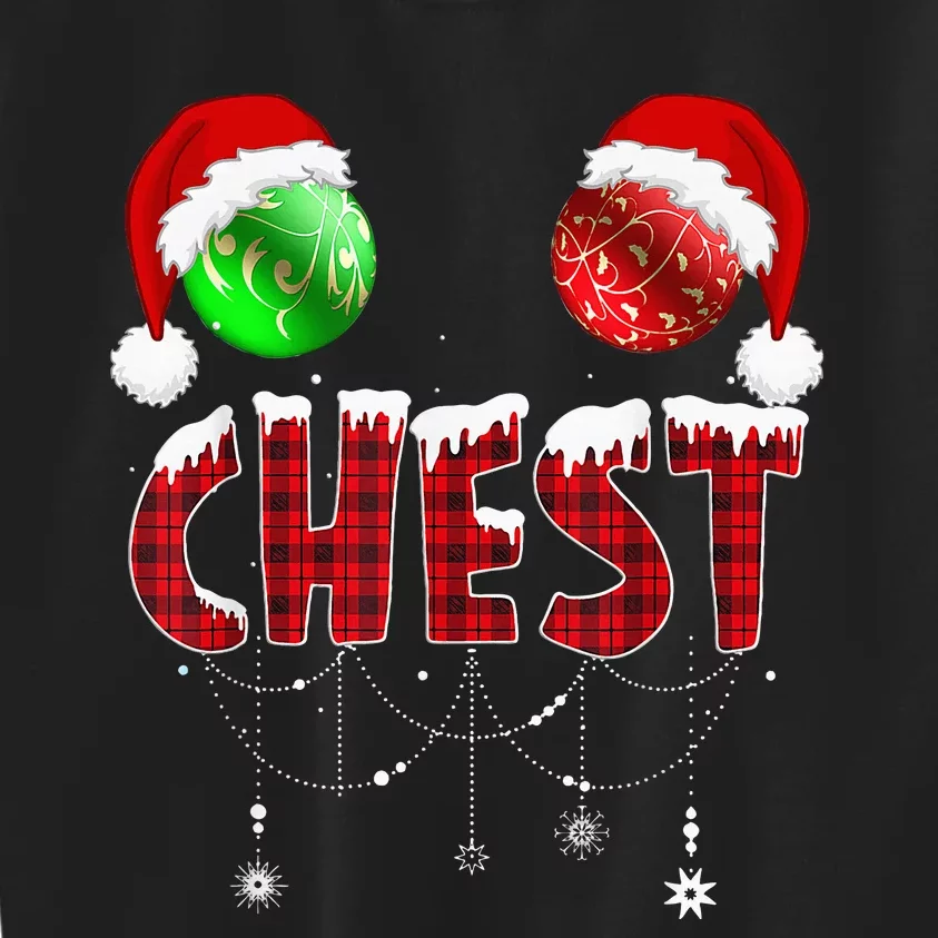 Chest Nuts Christmas Funny Matching Couple Chestnuts Kids Sweatshirt