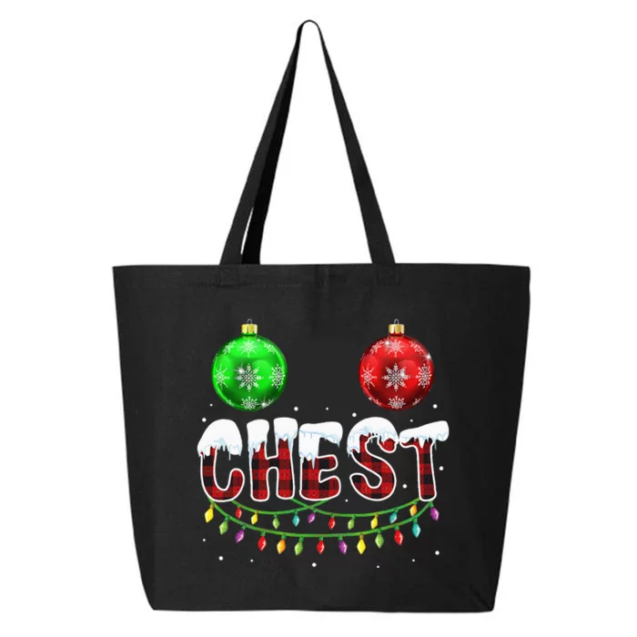 Chest Nuts Christmas Funny Matching Couple Chestnuts 25L Jumbo Tote