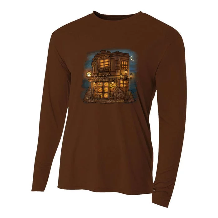 Cafe Night Cooling Performance Long Sleeve Crew