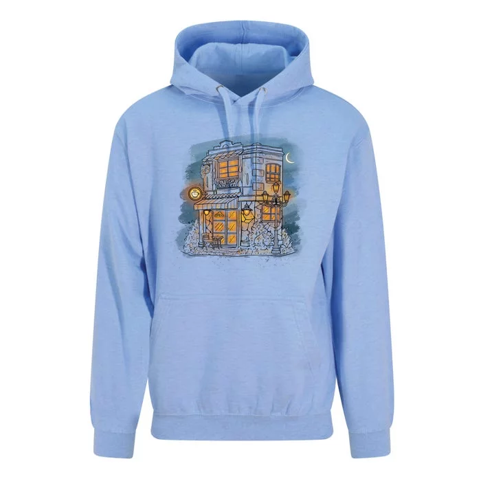 Cafe Night Unisex Surf Hoodie