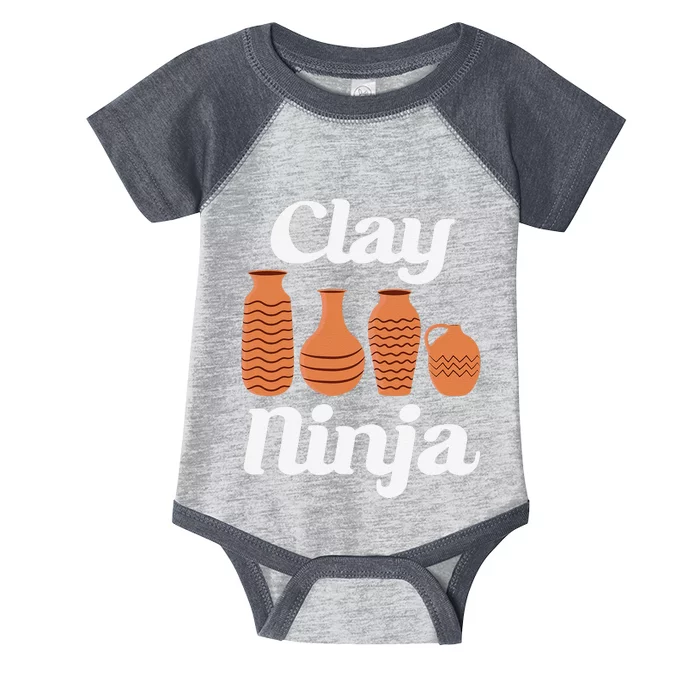 Clay Ninja Ceramic Funny Pottery Infant Baby Jersey Bodysuit