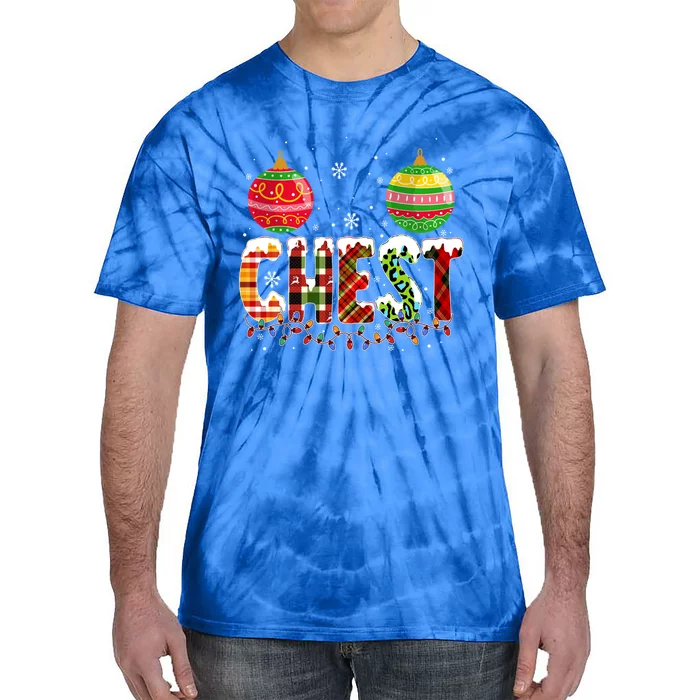 Chest Nuts Christmas Matching Couple Chestnuts Gift Tie-Dye T-Shirt