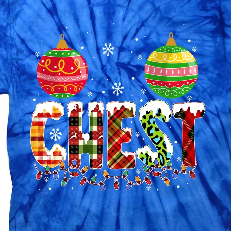 Chest Nuts Christmas Matching Couple Chestnuts Gift Tie-Dye T-Shirt