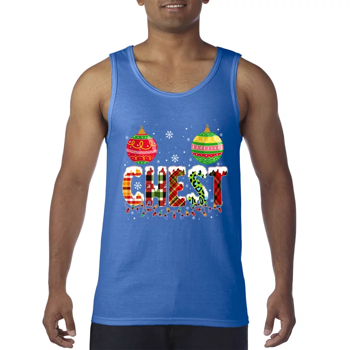 Chest Nuts Christmas Matching Couple Chestnuts Gift Tank Top