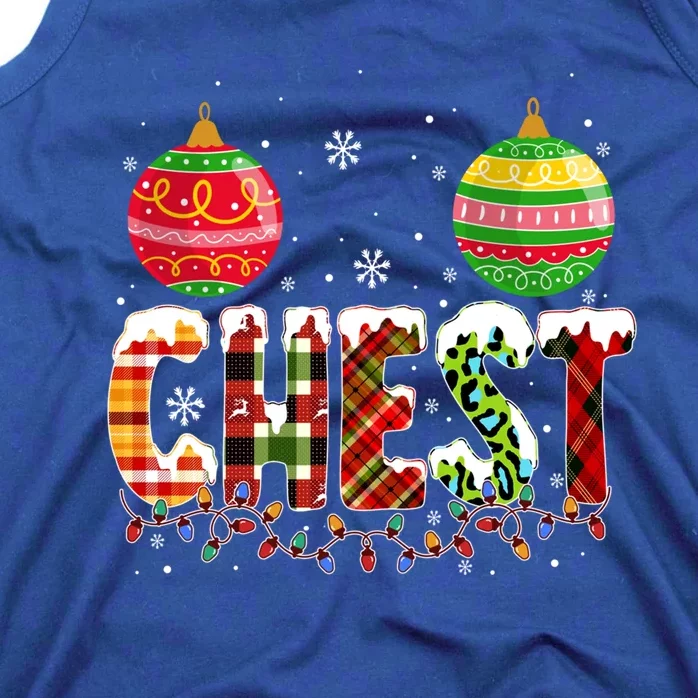 Chest Nuts Christmas Matching Couple Chestnuts Gift Tank Top