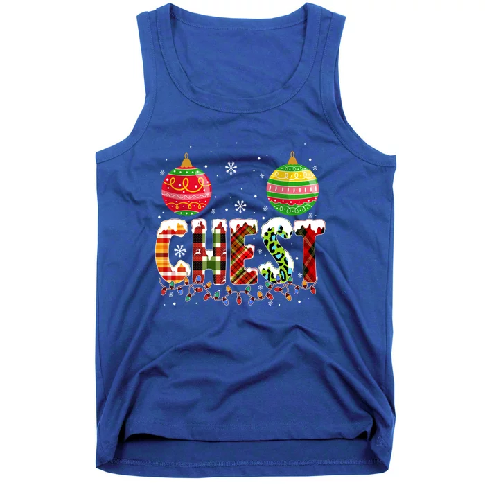 Chest Nuts Christmas Matching Couple Chestnuts Gift Tank Top