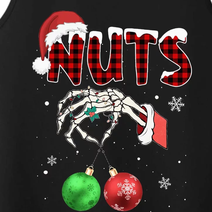 Chest Nuts Christmas Funny Xmas Couples Performance Tank