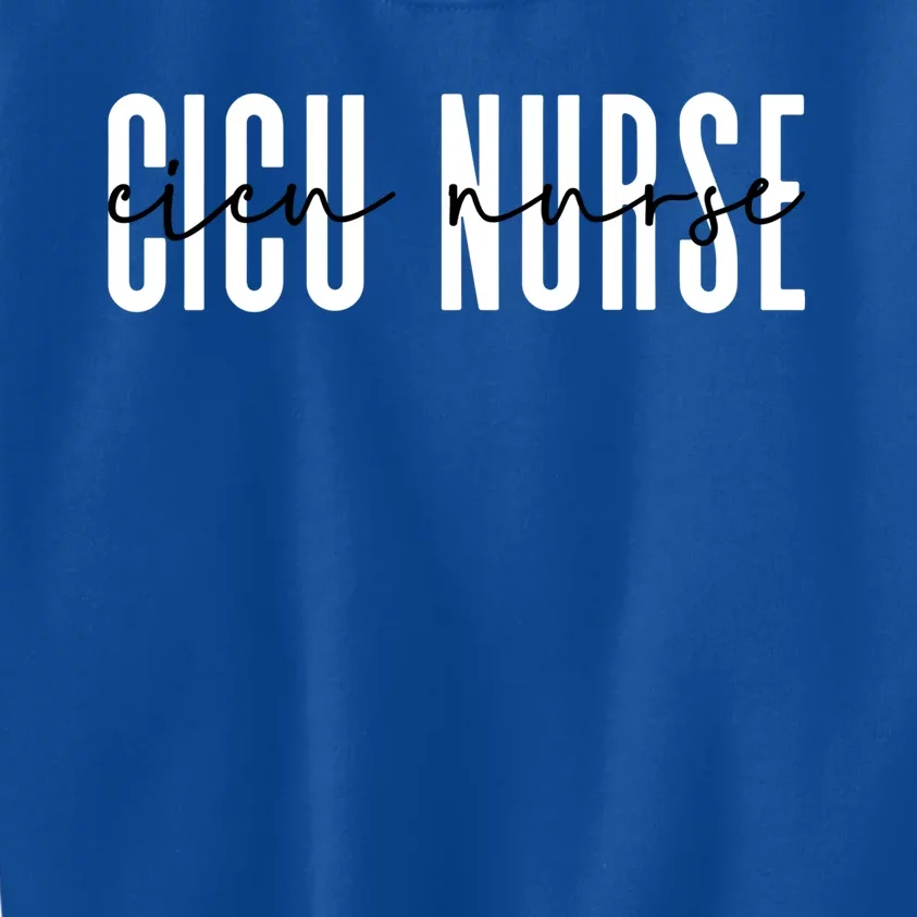 Cicu Nurse Cardiovascular Pediatric Cardiac Icu Nurse Gift Kids Sweatshirt