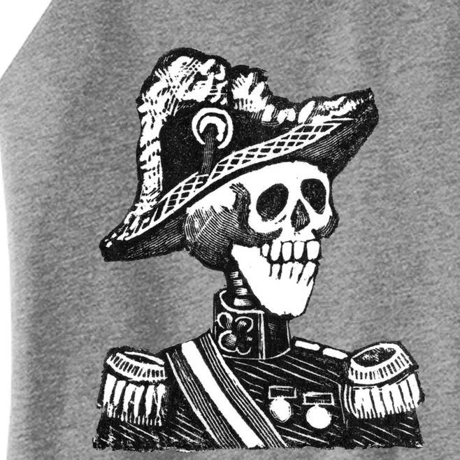 Calaca Naval Capitan Cool Gift Mexico Skeleton Style Gift Women’s Perfect Tri Rocker Tank