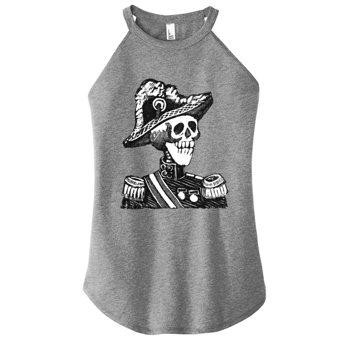 Calaca Naval Capitan Cool Gift Mexico Skeleton Style Gift Women’s Perfect Tri Rocker Tank