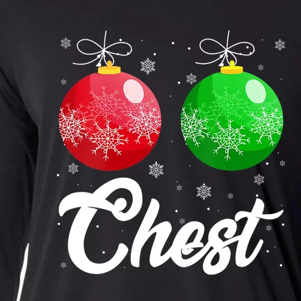 Chest Nuts Christmas Matching Couple Chestnuts Xmas Pajamas Cooling Performance Long Sleeve Crew