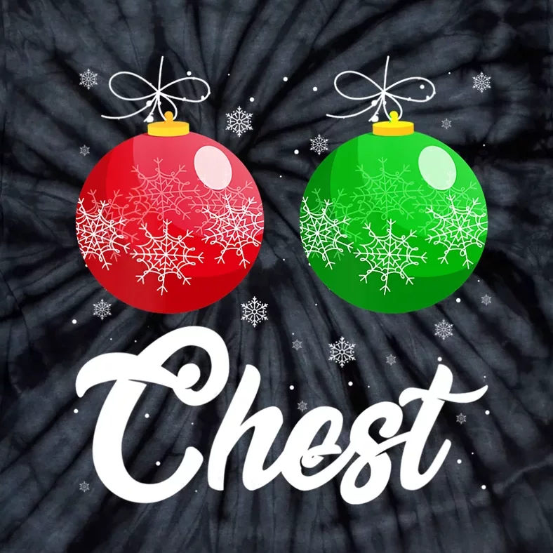 Chest Nuts Christmas Matching Couple Chestnuts Xmas Pajamas Tie-Dye T-Shirt