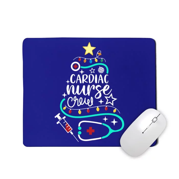 Cardiac Nurse Crew Gift Merry Christmas Cardiology Nursing Gift Mousepad