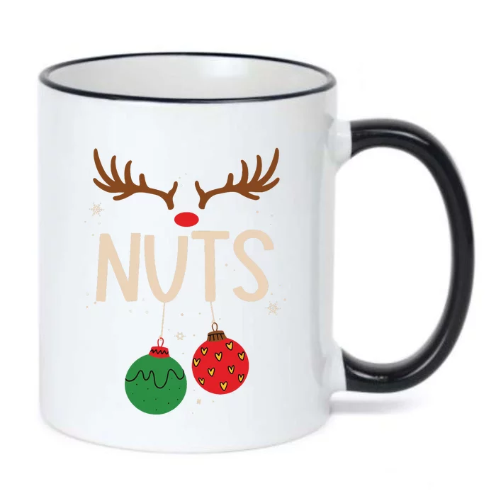 Chest Nuts Christmas Matching Couple Chestnuts Funny Black Color Changing Mug