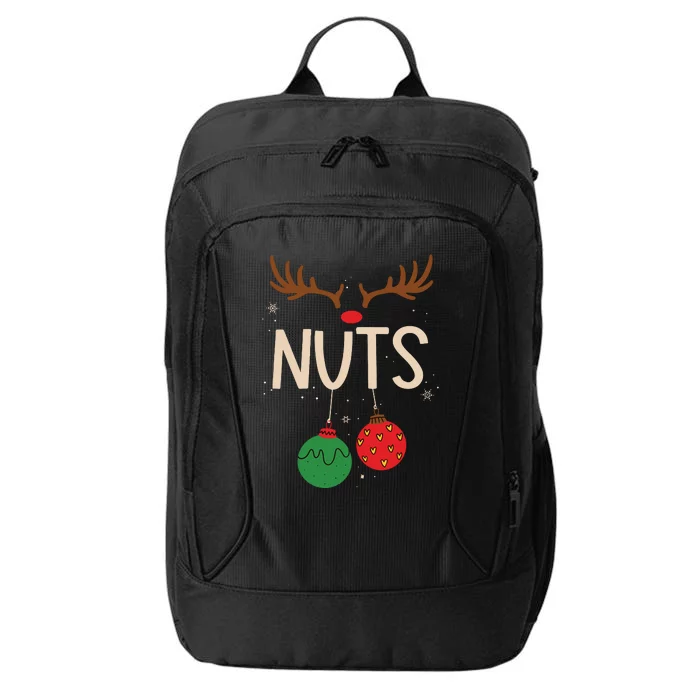 Chest Nuts Christmas Matching Couple Chestnuts Funny City Backpack