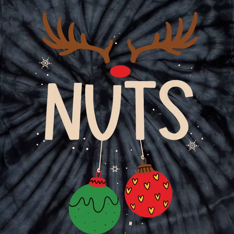 Chest Nuts Christmas Matching Couple Chestnuts Funny Tie-Dye T-Shirt