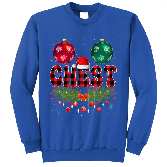 Chest Nuts Christmas Funny Matching Couple Chestnuts Xmas Meaningful Gift Sweatshirt