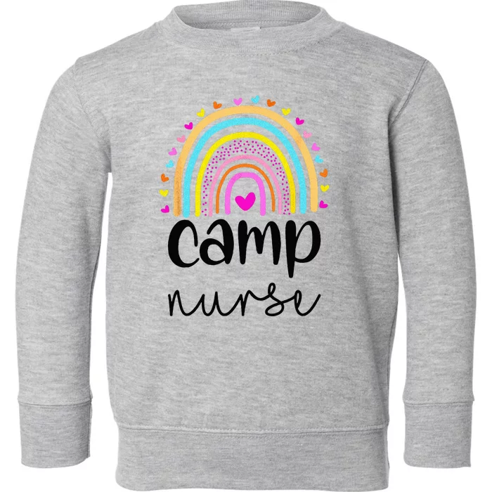 Camp Nurse Camp Nurse Nurses Day Toddler Sweatshirt