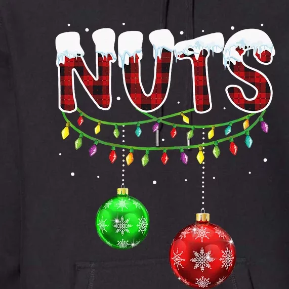 Chest Nuts Christmas Matching Couple Chestnuts Premium Hoodie