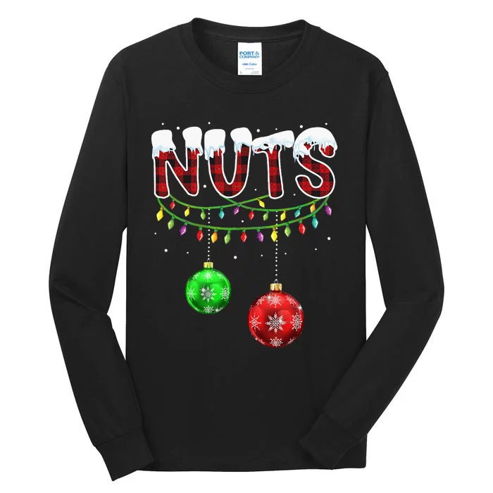 Chest Nuts Christmas Matching Couple Chestnuts Tall Long Sleeve T-Shirt