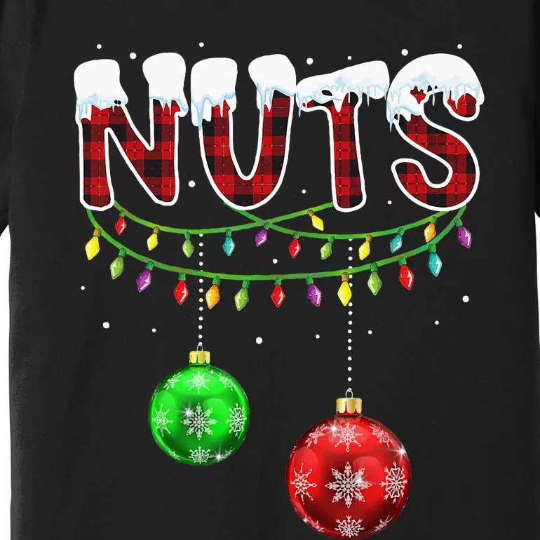 Chest Nuts Christmas Matching Couple Chestnuts Premium T-Shirt