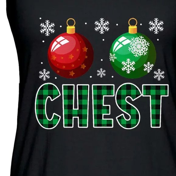 Chest Nuts Christmas Matching Couple Chestnuts Ladies Essential Flowy Tank