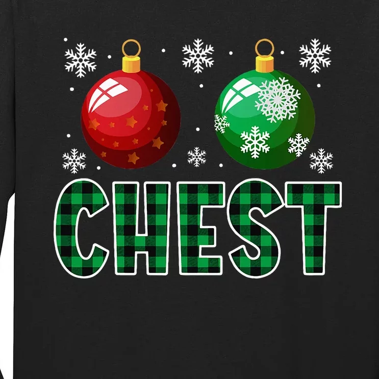 Chest Nuts Christmas Matching Couple Chestnuts Tall Long Sleeve T-Shirt