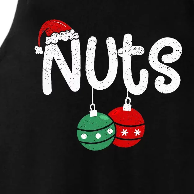 Chest Nuts Couple Christmas Pajama Chestnuts Xmas Gift Ladies Tri-Blend Wicking Tank