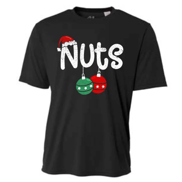 Chest Nuts Couple Christmas Pajama Chestnuts Xmas Gift Cooling Performance Crew T-Shirt