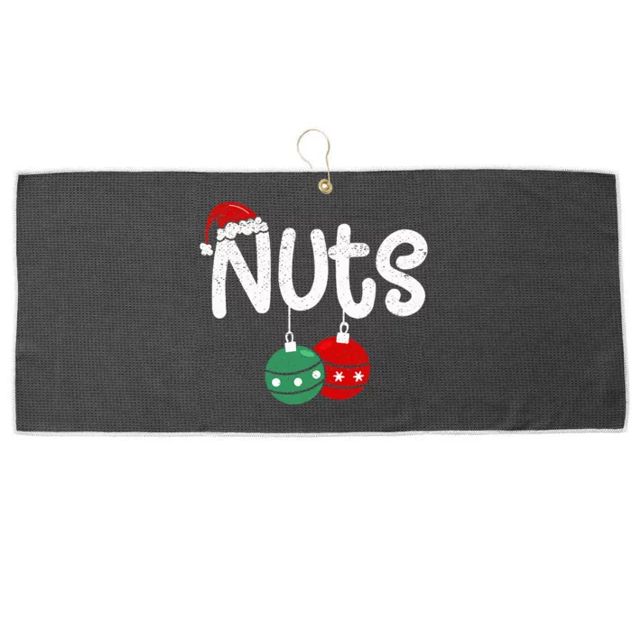 Chest Nuts Couple Christmas Pajama Chestnuts Xmas Gift Large Microfiber Waffle Golf Towel