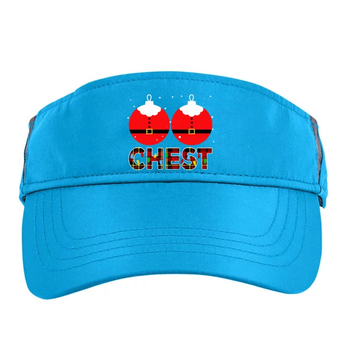 Chest Nuts Christmas Matching Couple Chestnuts Xmas Adult Drive Performance Visor