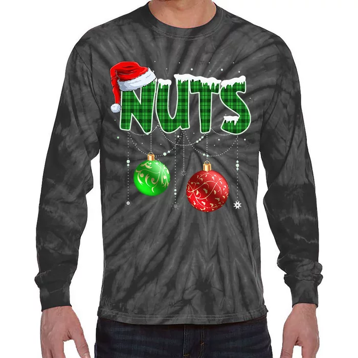 Chest Nuts Christmas Matching Couple Chestnuts Tie-Dye Long Sleeve Shirt