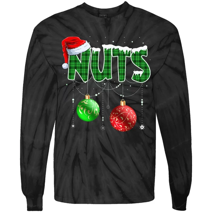 Chest Nuts Christmas Matching Couple Chestnuts Tie-Dye Long Sleeve Shirt