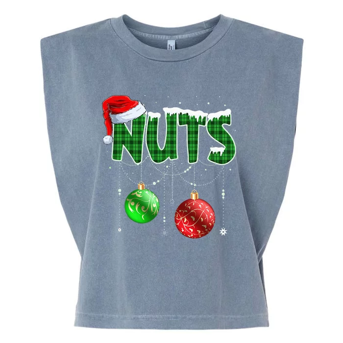 Chest Nuts Christmas Matching Couple Chestnuts Garment-Dyed Women's Muscle Tee