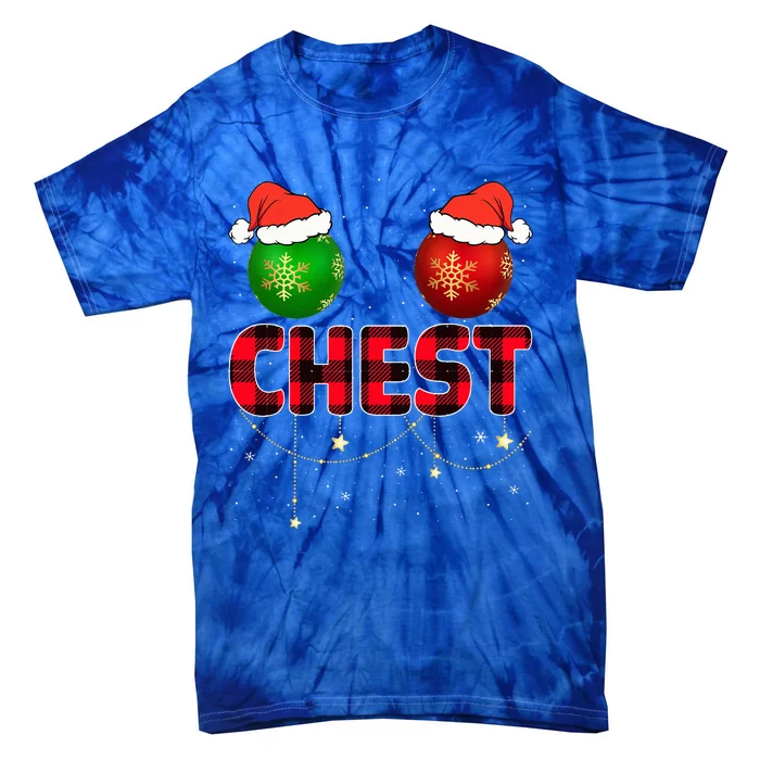 Chest Nuts Couples Matching Xmas Chestnuts Christmas Couples Tie-Dye T-Shirt