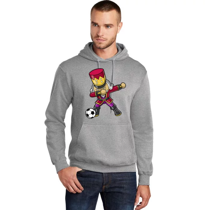 Christmas Nutcracker Dabbing Soccer Player Team Coach Dad Tall Hoodie