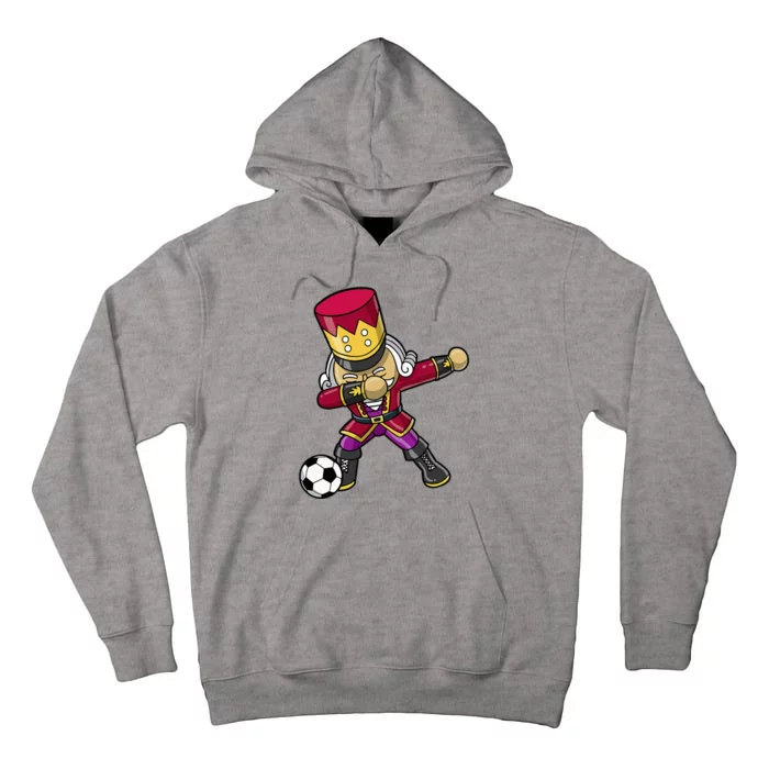 Christmas Nutcracker Dabbing Soccer Player Team Coach Dad Tall Hoodie