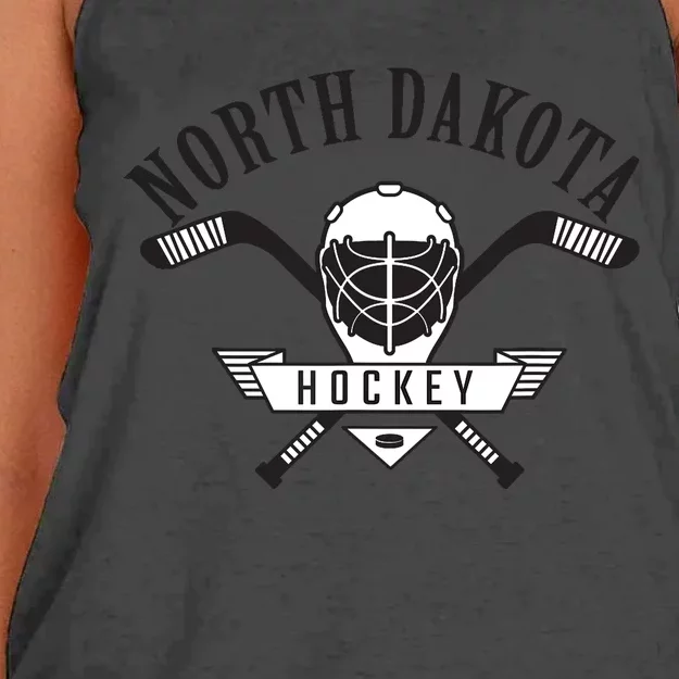 Classic North Dakota Hockey Women's Knotted Racerback Tank