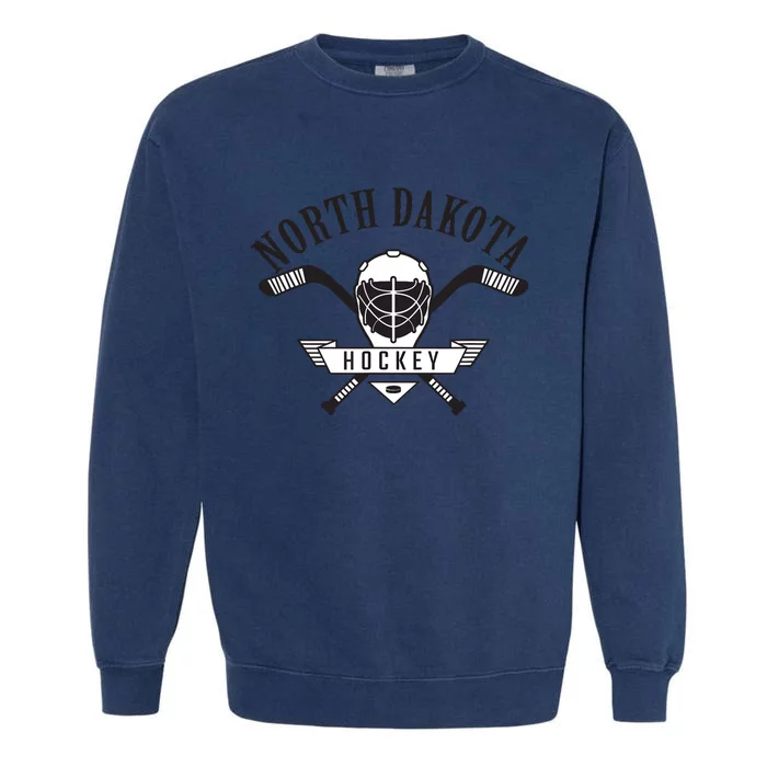 Classic North Dakota Hockey Garment-Dyed Sweatshirt