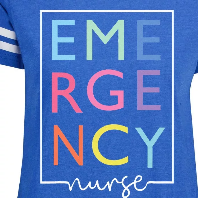 Cool Nurse Emergency Department Emergency Nursing Room Enza Ladies Jersey Football T-Shirt