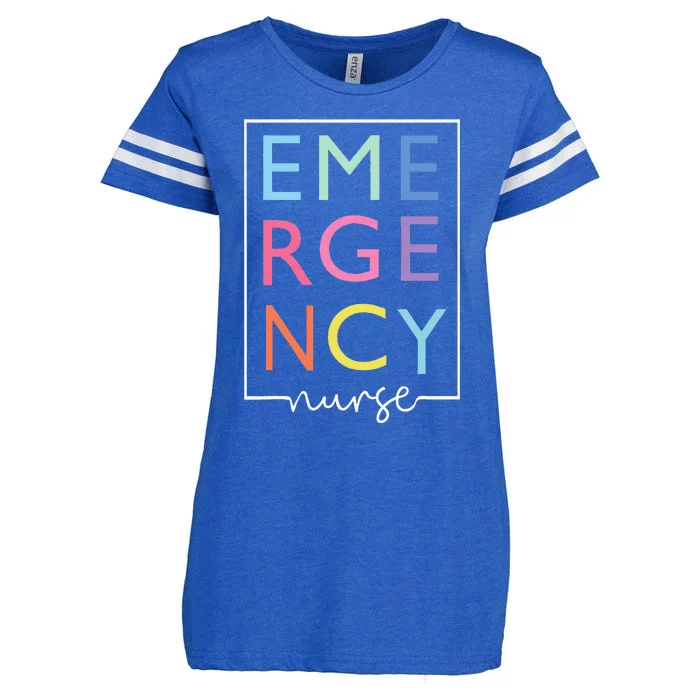 Cool Nurse Emergency Department Emergency Nursing Room Enza Ladies Jersey Football T-Shirt